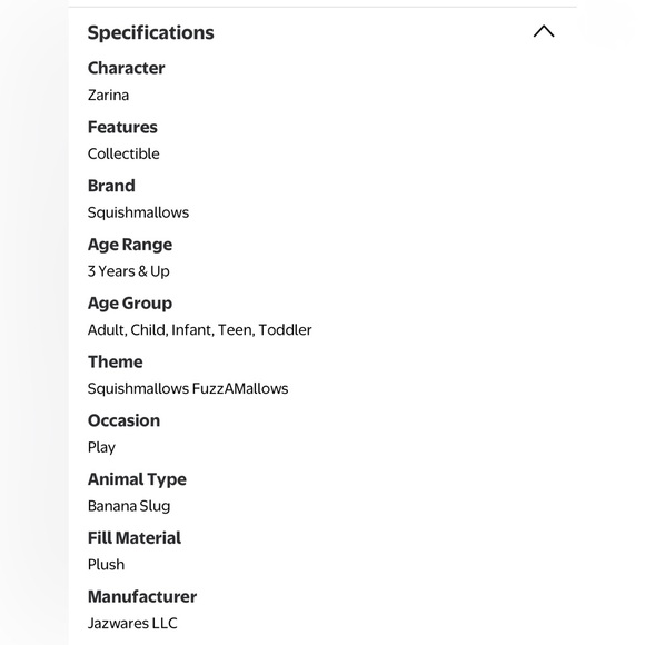 NEW Squishmallows FuzzAMallows Original 5 inch Zarina the Yellow Banana Plush - Picture 3 of 3